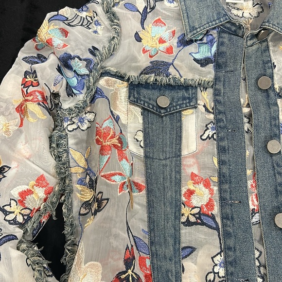 NEW  TRU LUCE  Denim JEANS JACKET - Picture 4 of 14